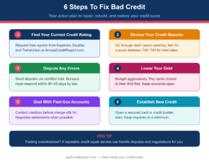 6 Steps To Fix Bad Credit