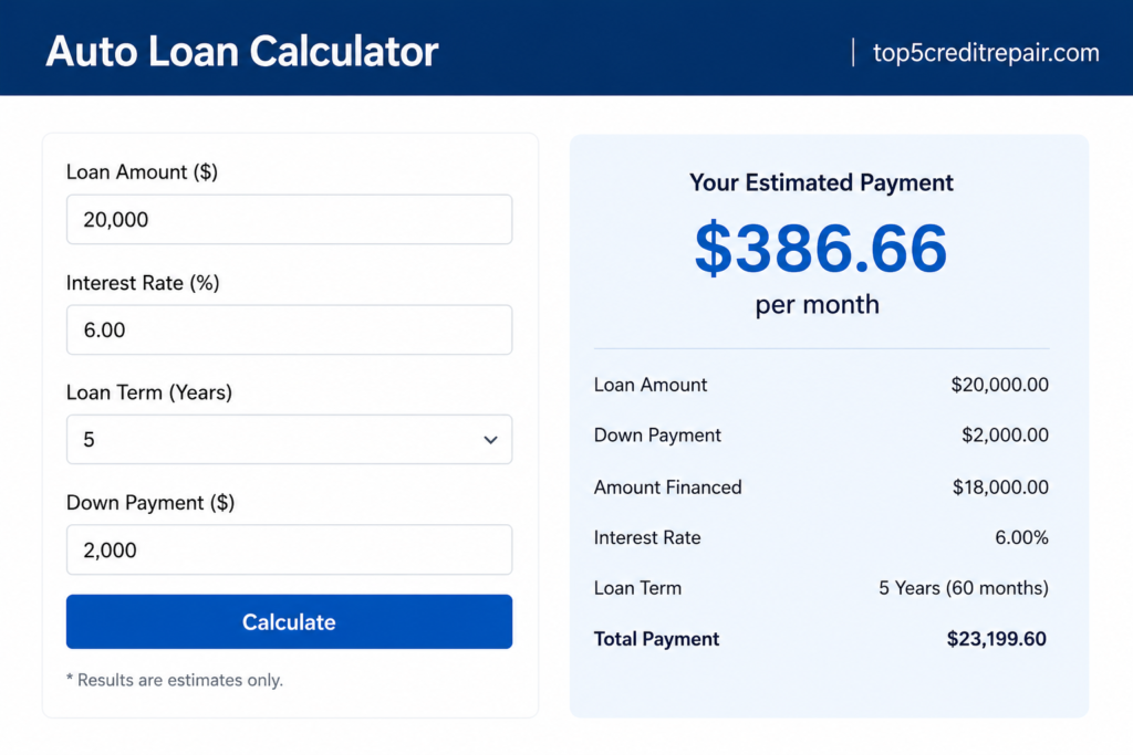 Auto Loan Calculator