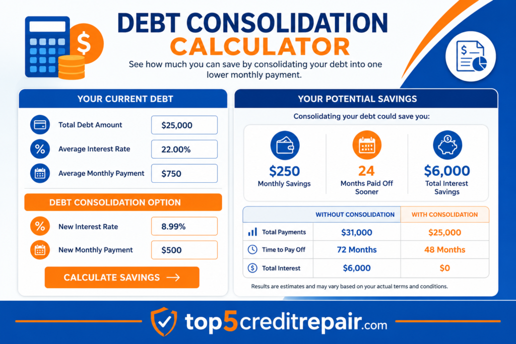 Debt Consolidation Calculator