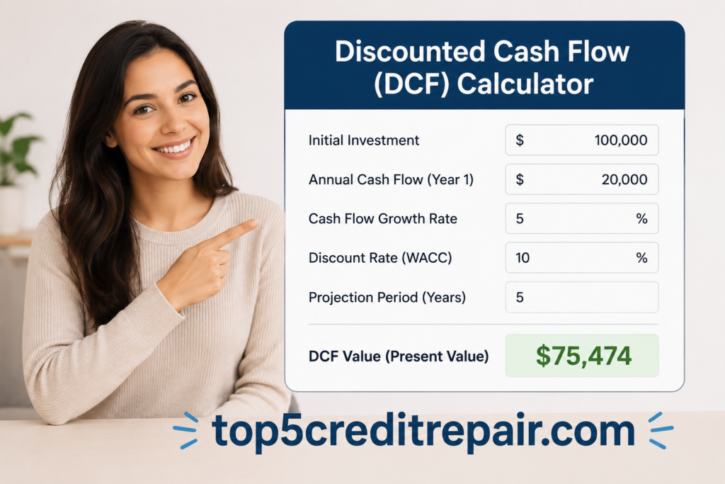 Discounted Cash Flow (DCF) Calculator