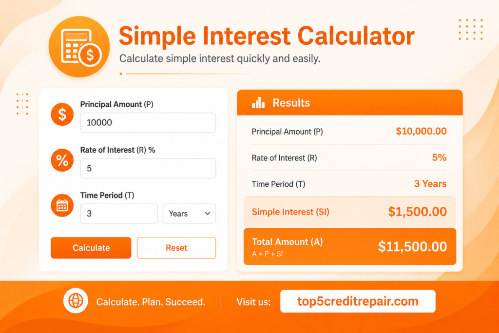 Simple Interest Calculator