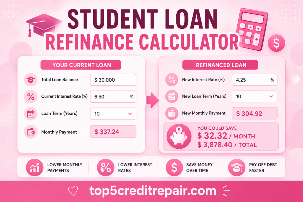 Student Loan Refinance Calculator