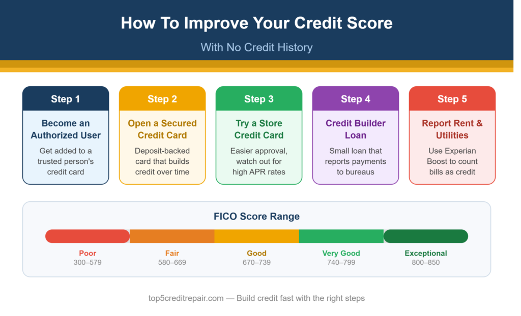How To Improve Your Credit Score With No Credit History