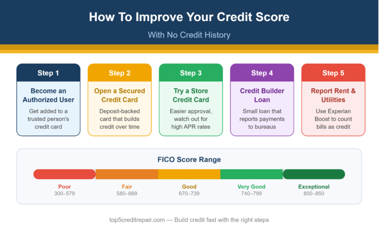How To Improve Your Credit Score With No Credit History