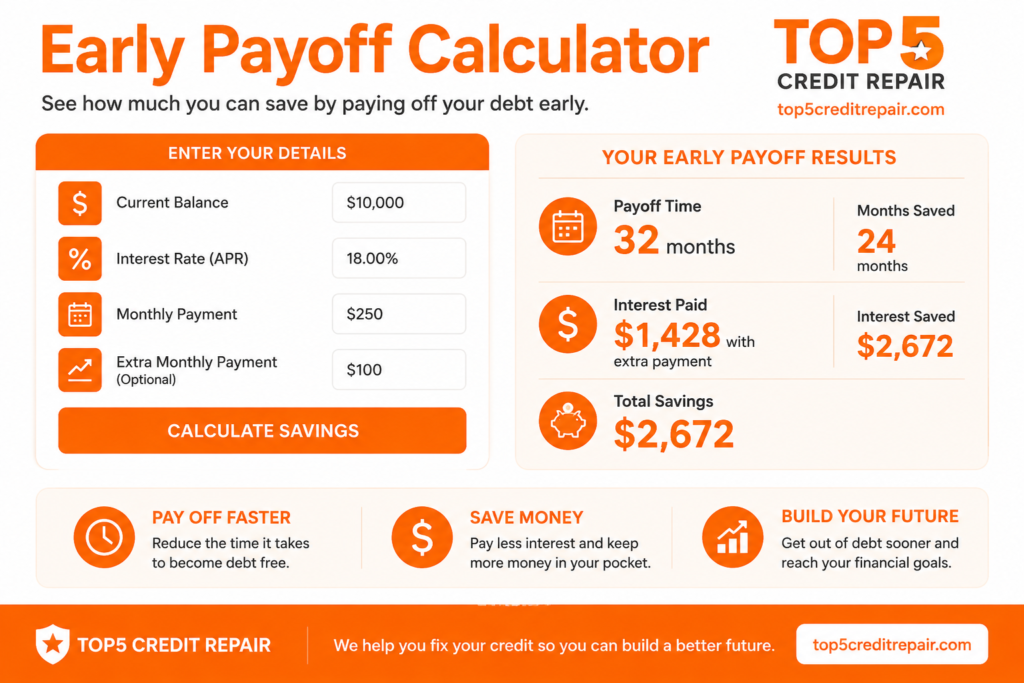 Early Payoff Calculator
