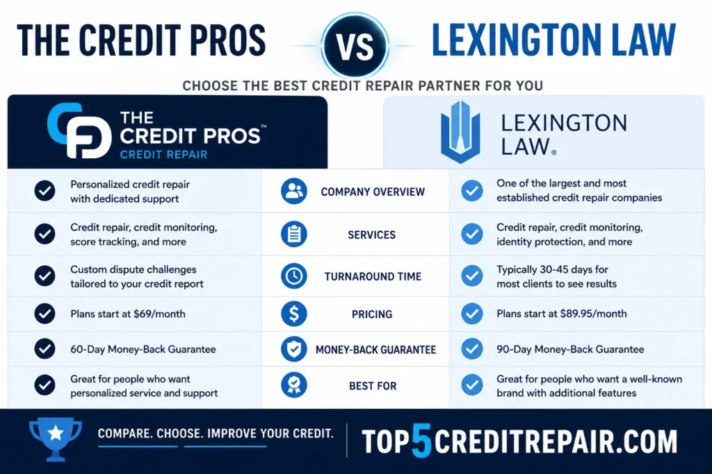 The Credit Pros vs Lexington Law